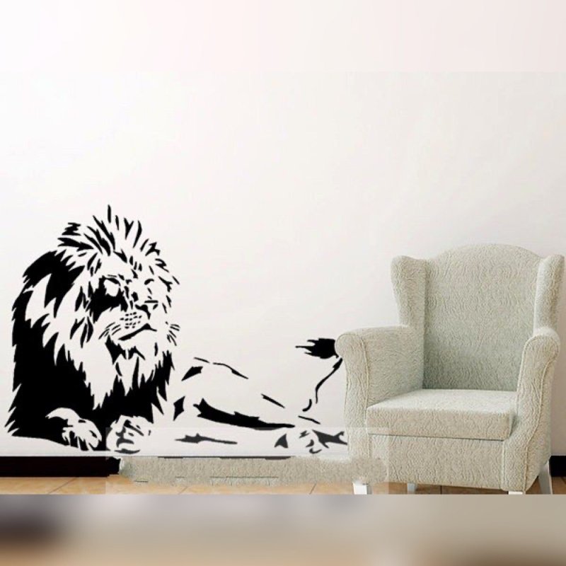 Трафарет Льва на стену