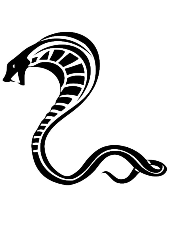 Трафарет змеи