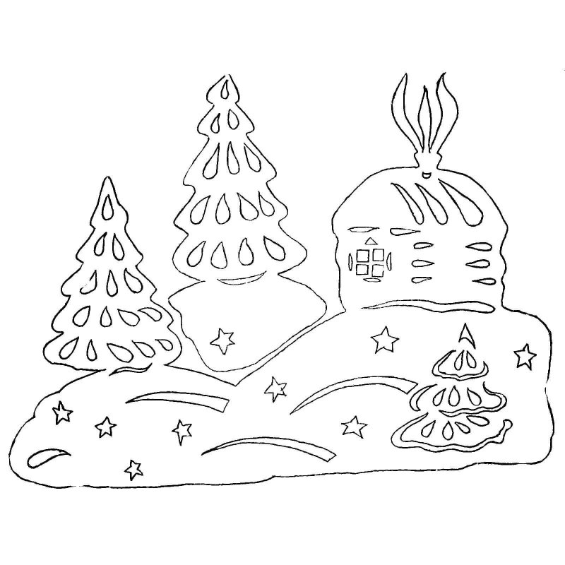 Новогодние трафареты НАОК