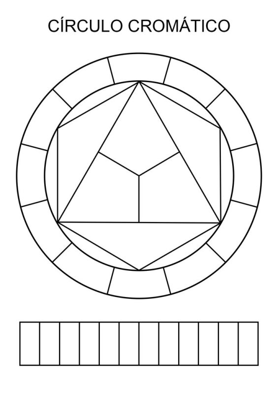 Цветовой круг Иттена для печати