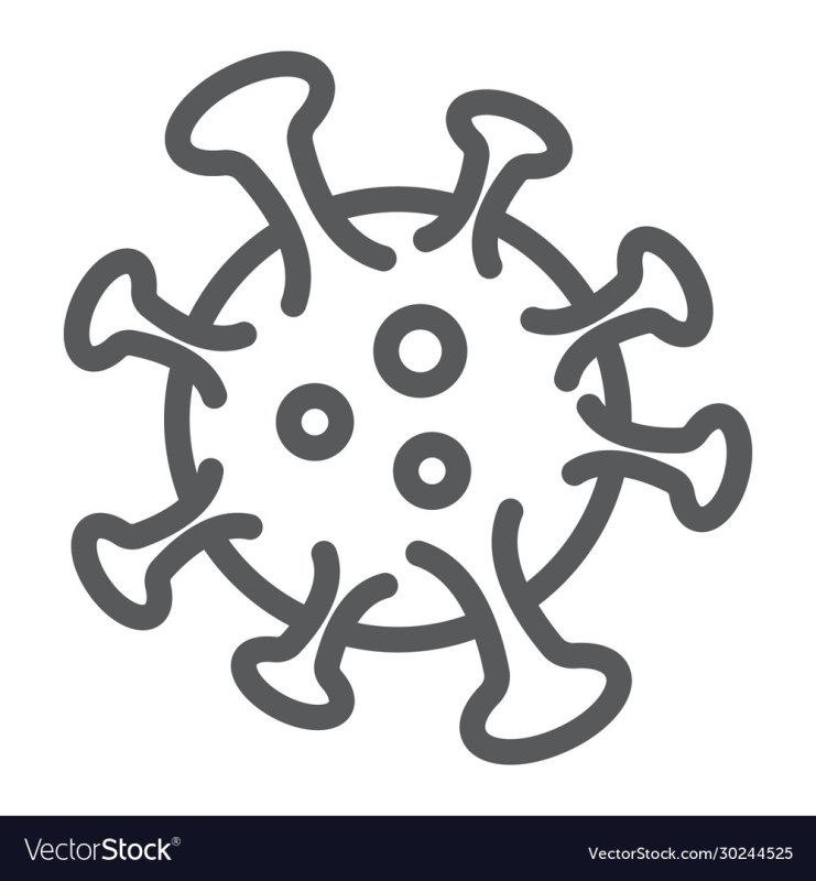 Вирус раскраска