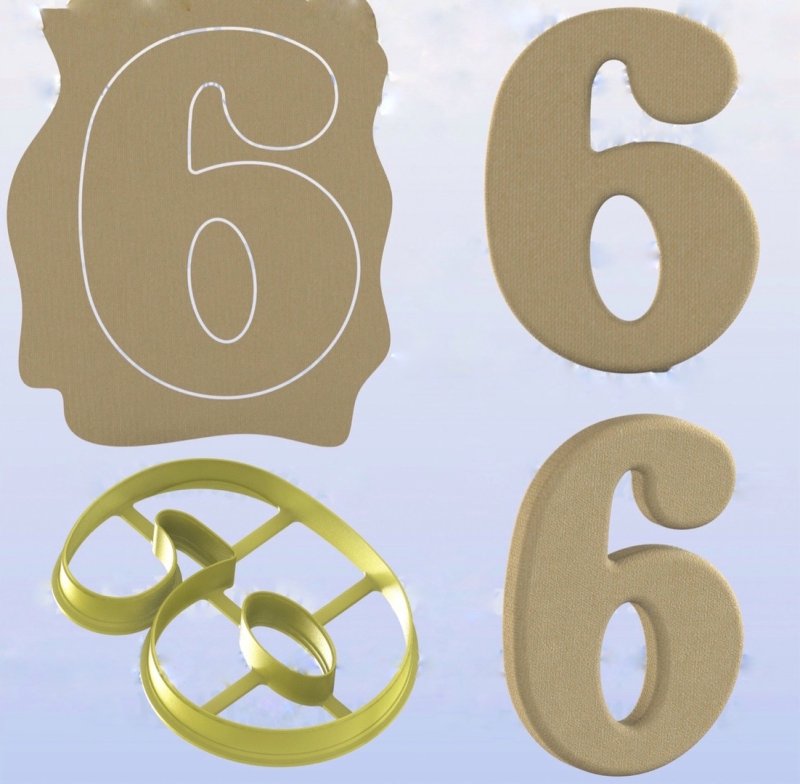 Вырубка для торта цифры