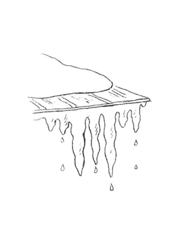 Рисование таяние сосулек