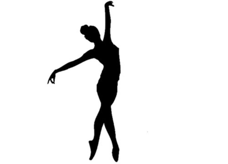 Балерина трафарет