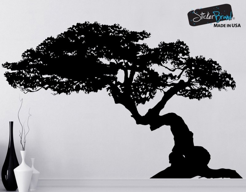 Картина бонсай маслом