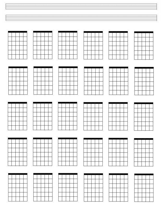 Нотная тетрадь для гитары