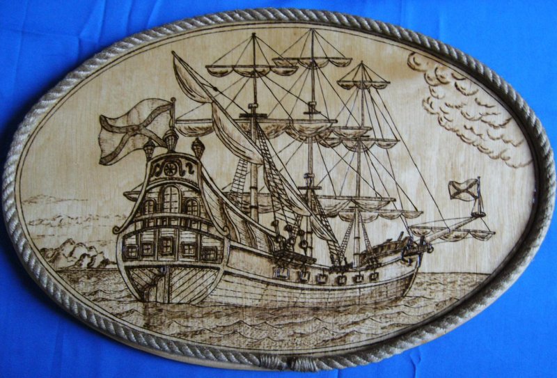 Панно Выжигание