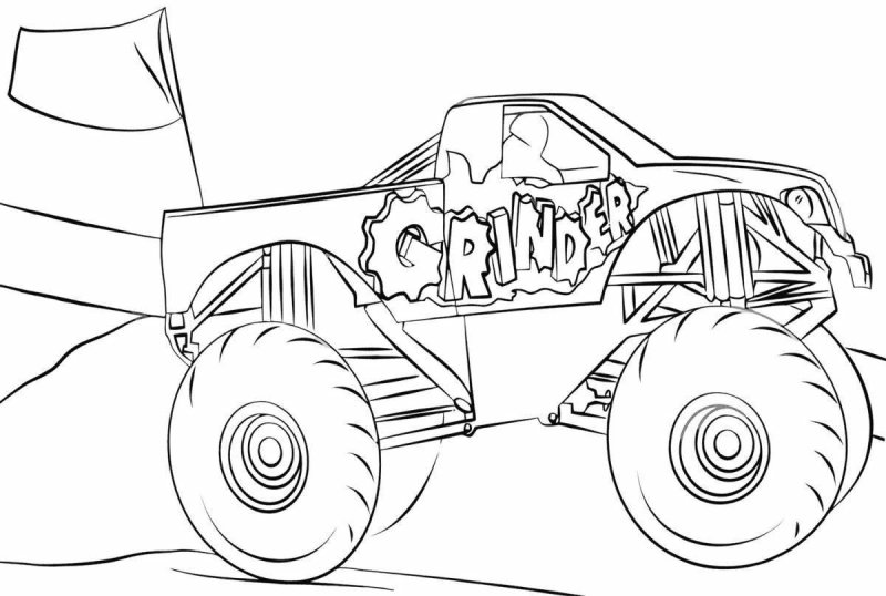 Разукрашки Монстер трак