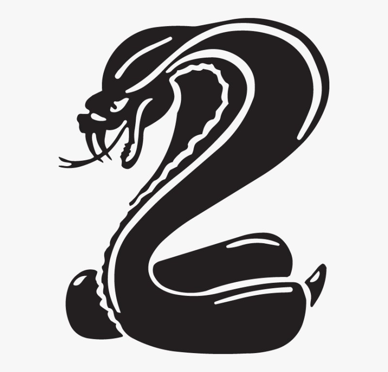 Силуэт змеи