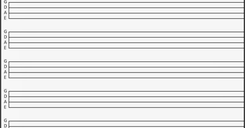 Лист табулатуры для гитары