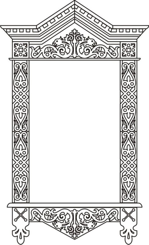 Резное окно для рисования