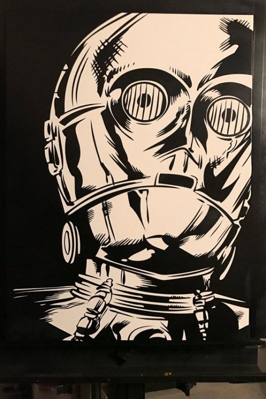 Трафарет Звездные войны