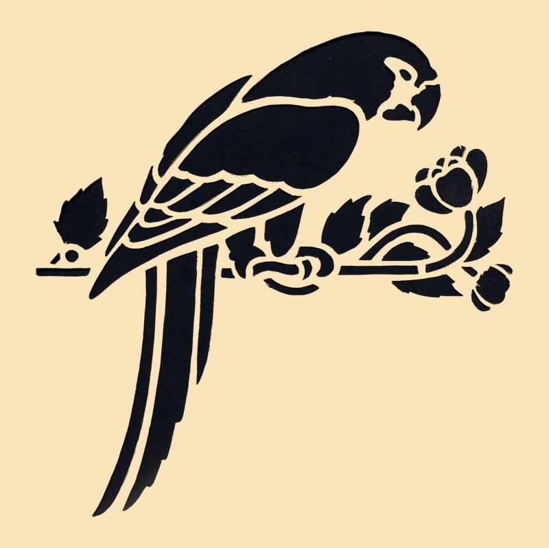 Трафареты птиц для декора