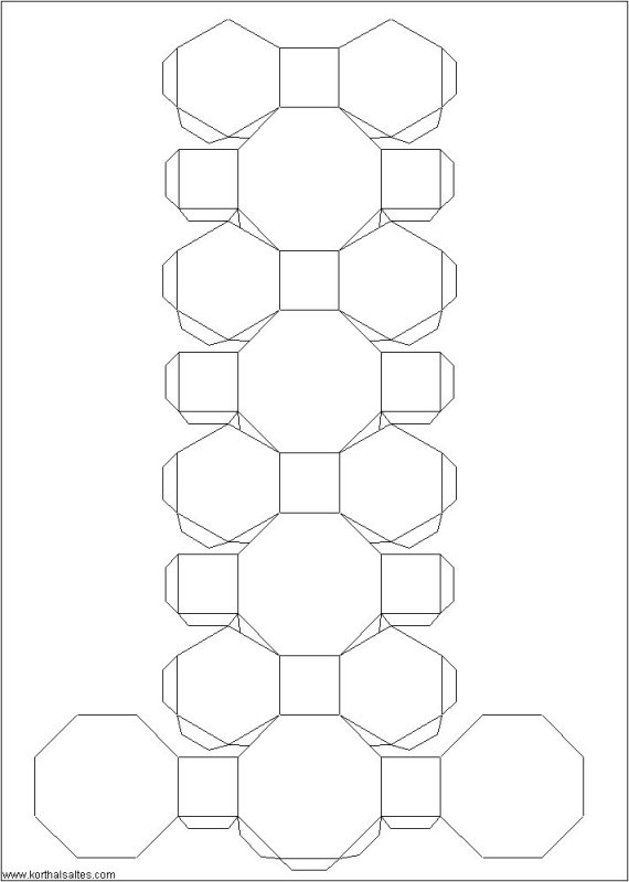 Ромюоусеченный иксодододекаэдр развертка