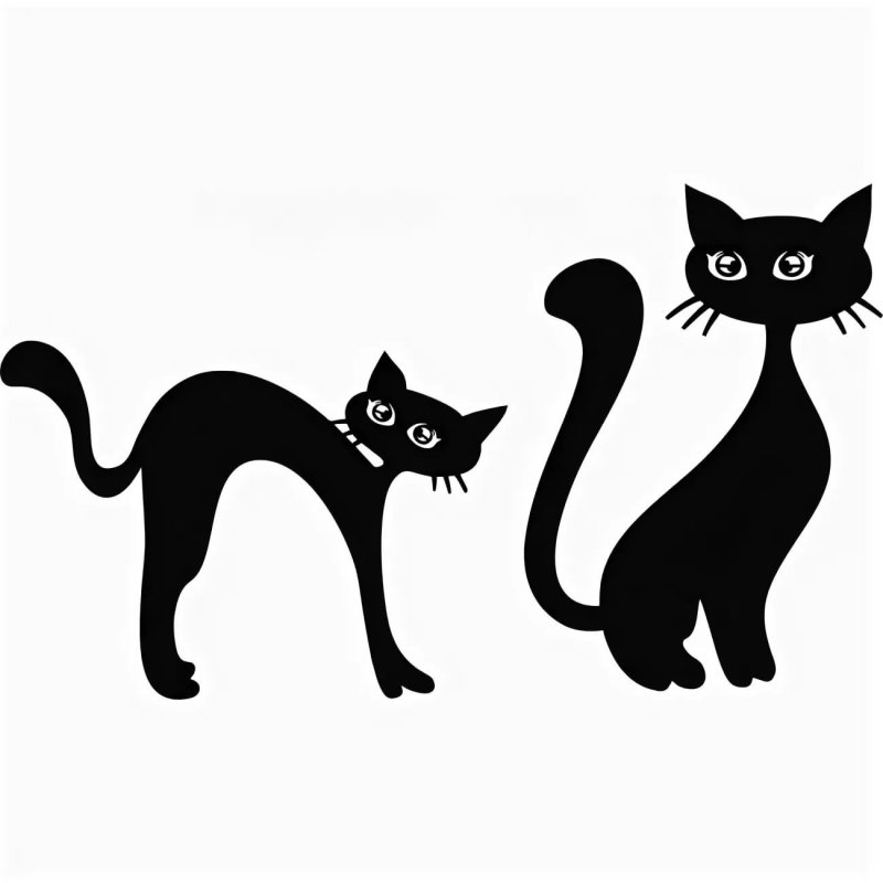 Трафарет кошки