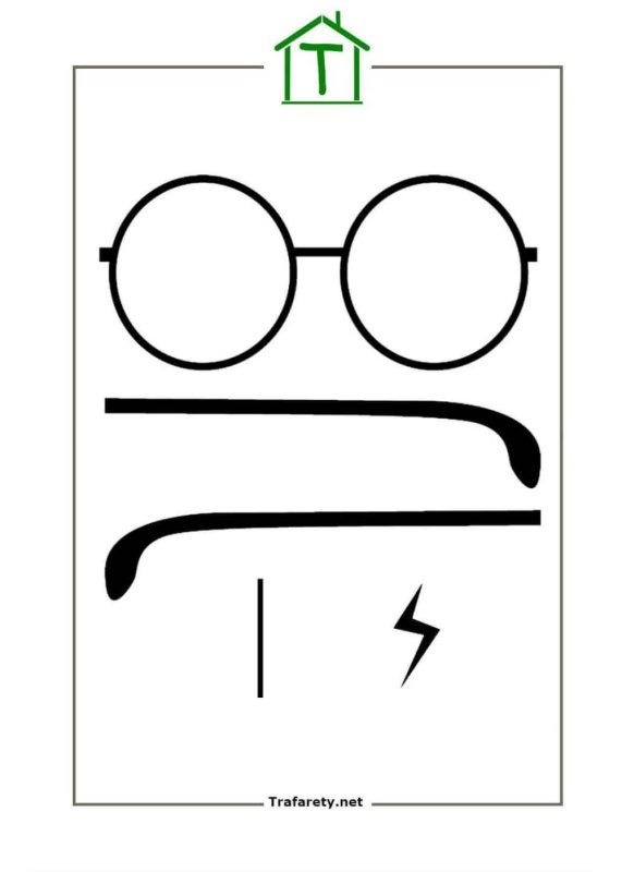 Трафарет очков