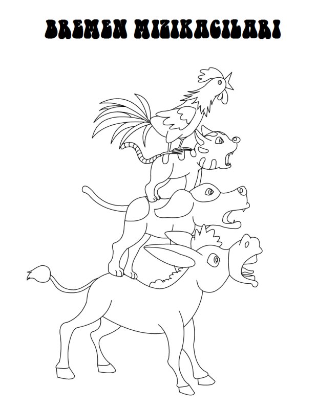 Братья Гримм Бременские музыканты рисунок