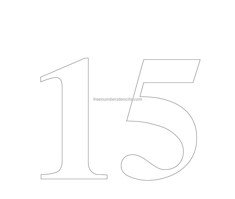 Трафарет цифры для торта большой Формат