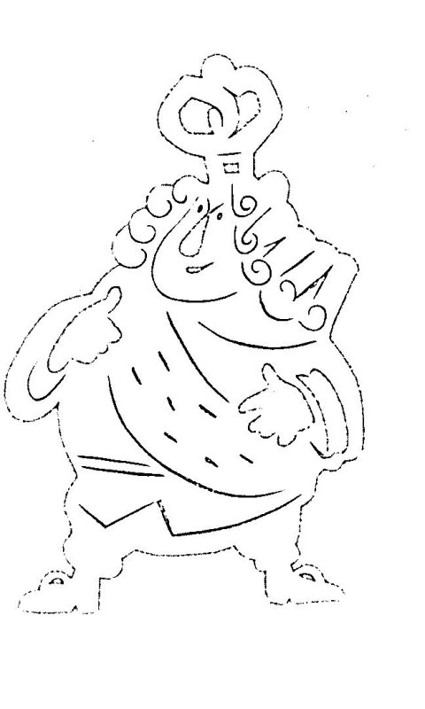 Новогодние вырезки на окна Щелкунчик