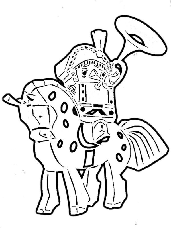 Трафарет Щелкунчика для вырезания