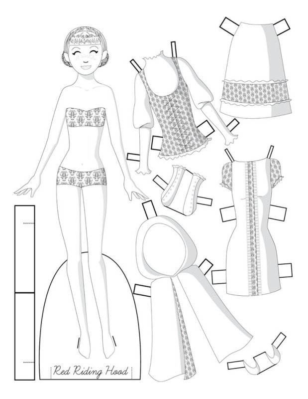 Бумажные куклы с одеждой для вырезания