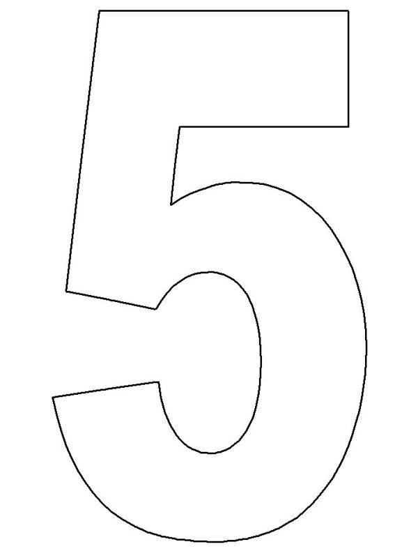 Трафарет для торта цифра 3