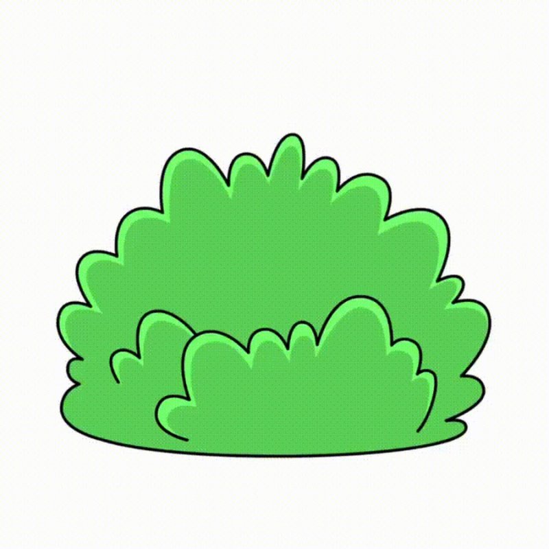 Нарисовать куст