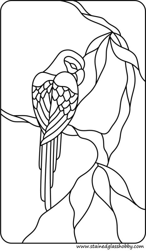 Трафарет для витража на стекле