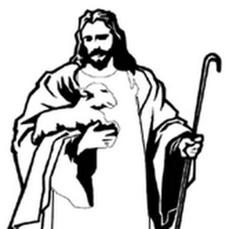 Христос черно белый