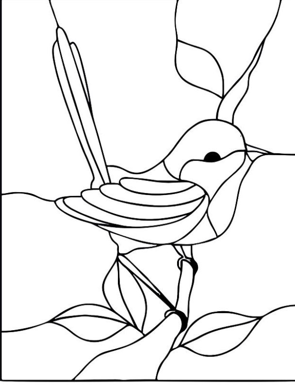 Контур для витражных рисунков