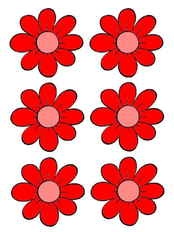 Цветочки для вырезания