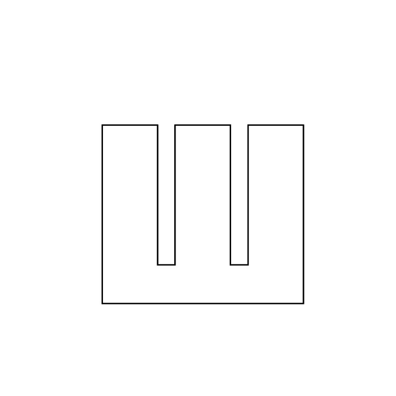 Буква ш шаблон