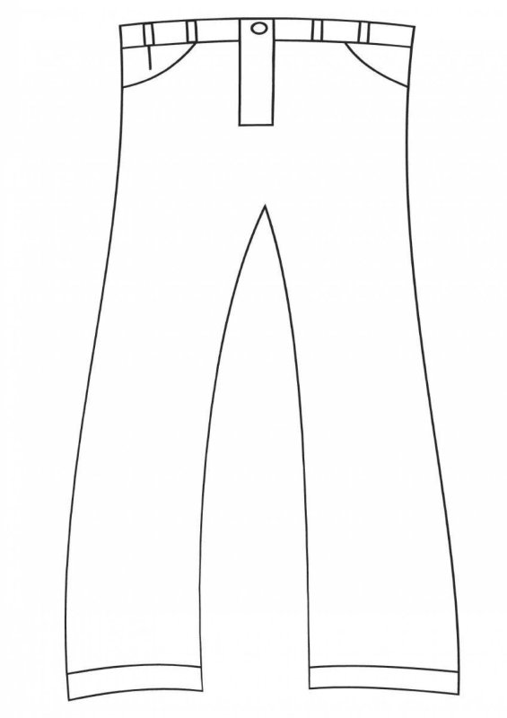 Штаны раскраска для детей