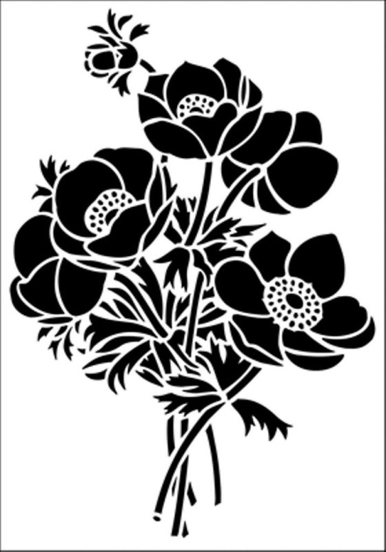 Силуэты цветов