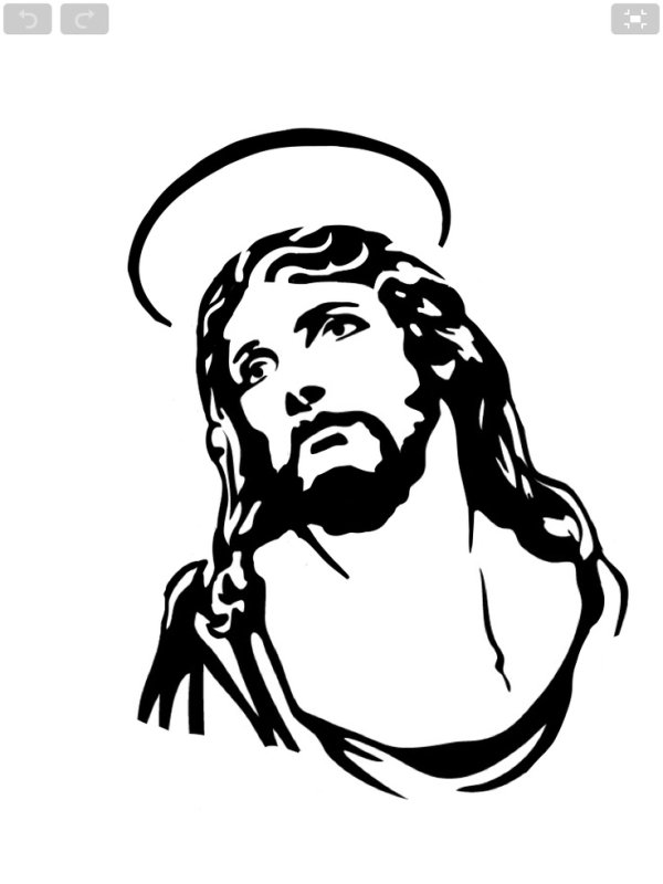 Иисус эскиз