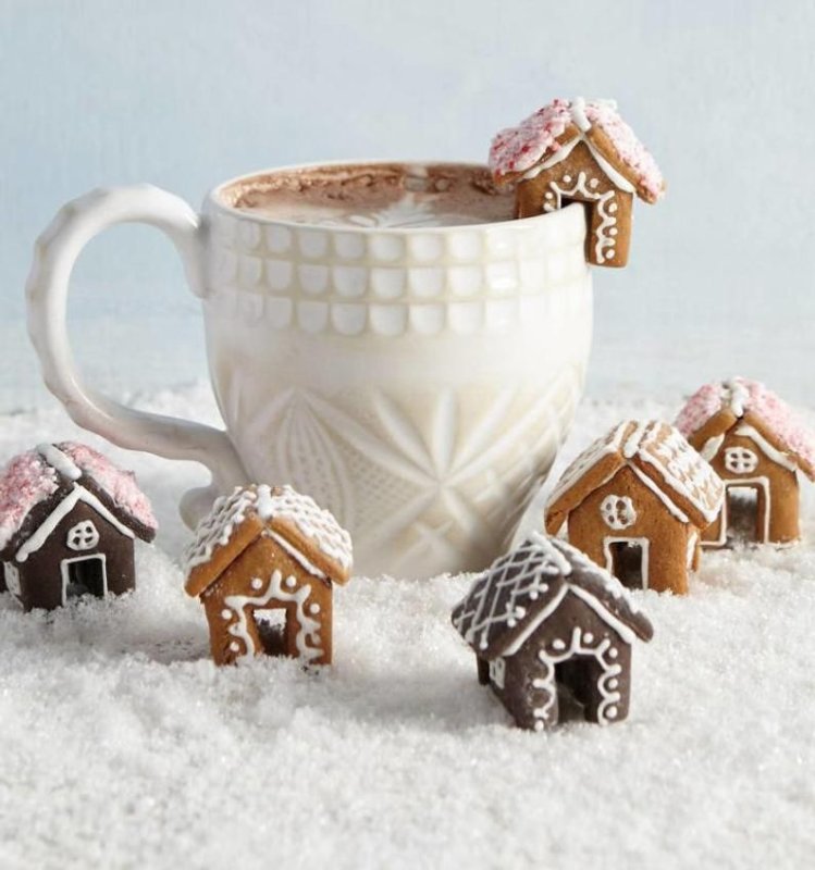 Домик на чашку пряник