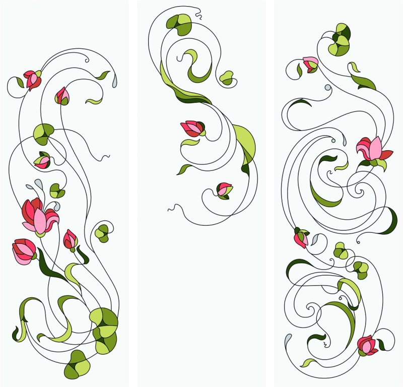 Растительный узор на мебели