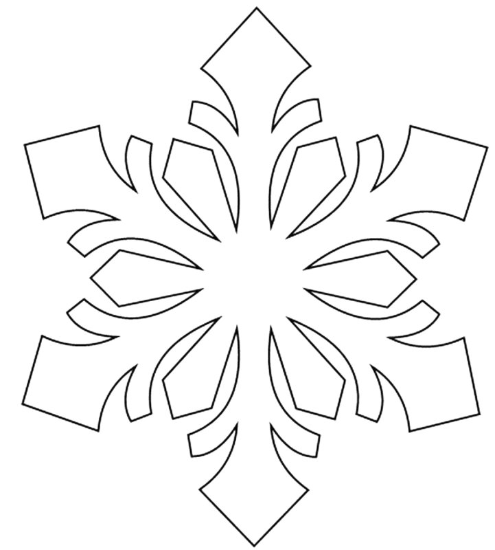 Снежинки на окна трафареты