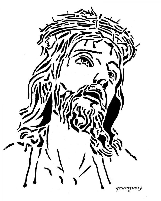 Пирография Иисуса Христа