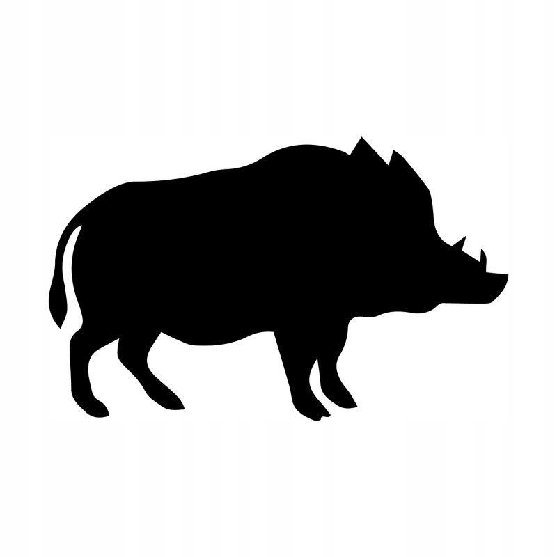 Трафарет кабана