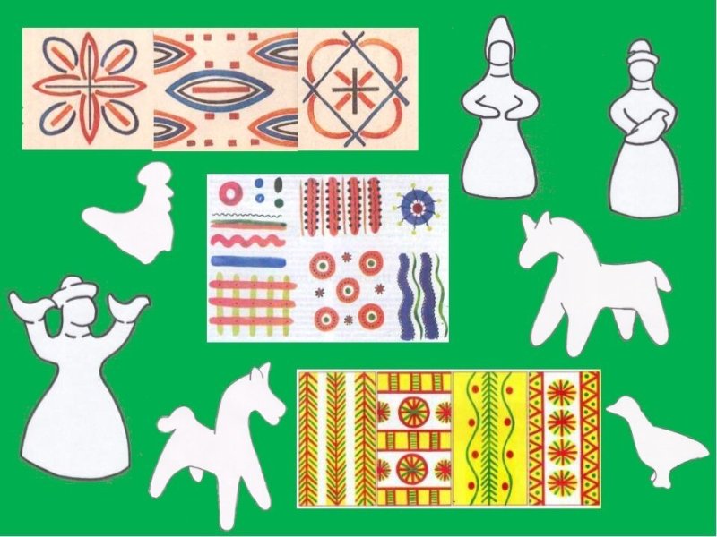 Каргопольская глиняная игрушка орнамент