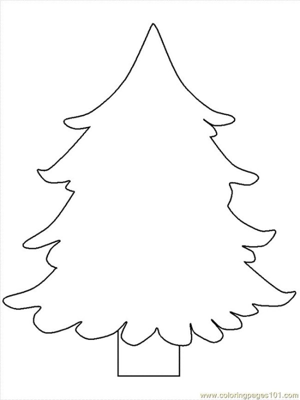 Трафарет "елка"