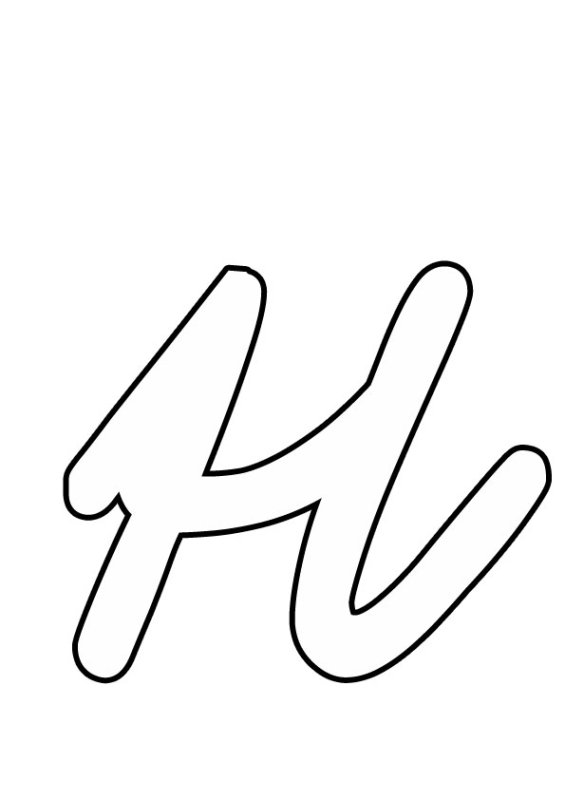 Трафареты букв маленькие