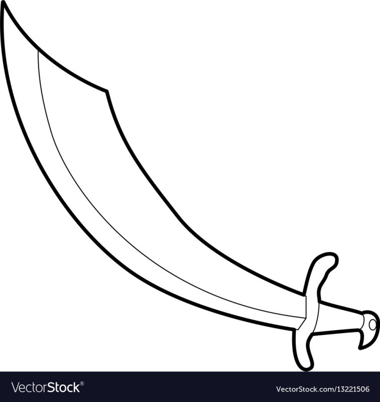 Сабля контур