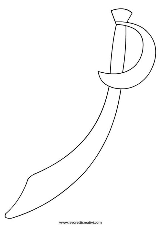 Сабля из картона