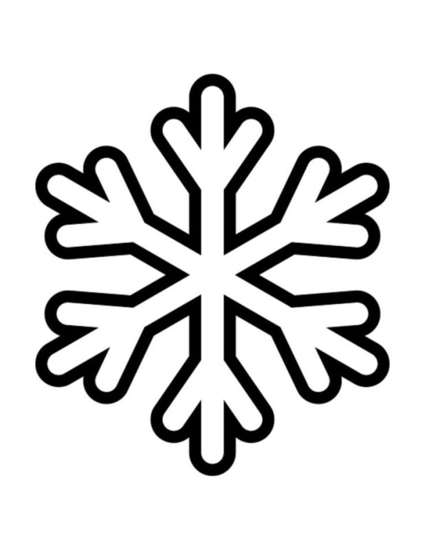 Снежинка раскраска