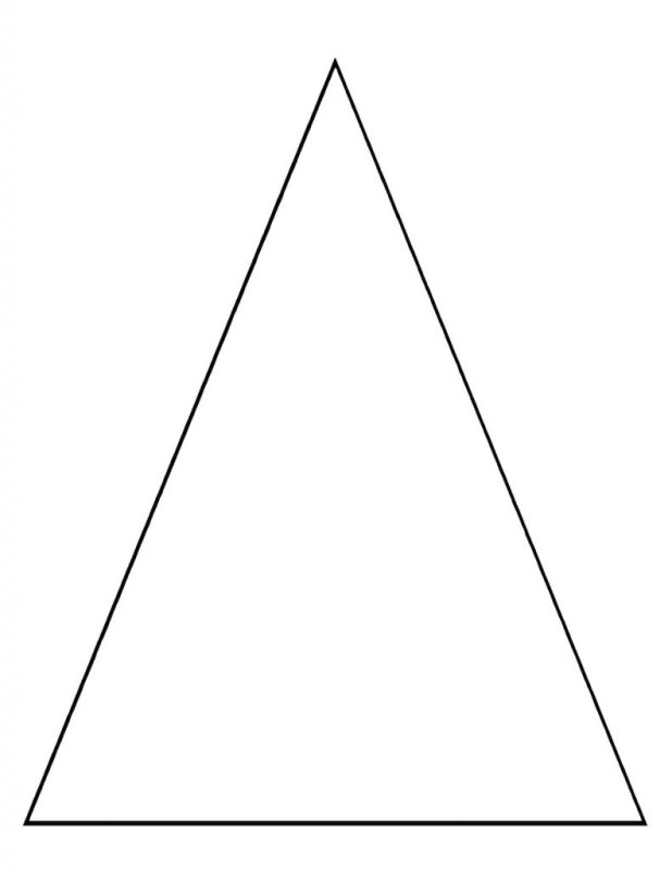 Треугольник раскраска для детей