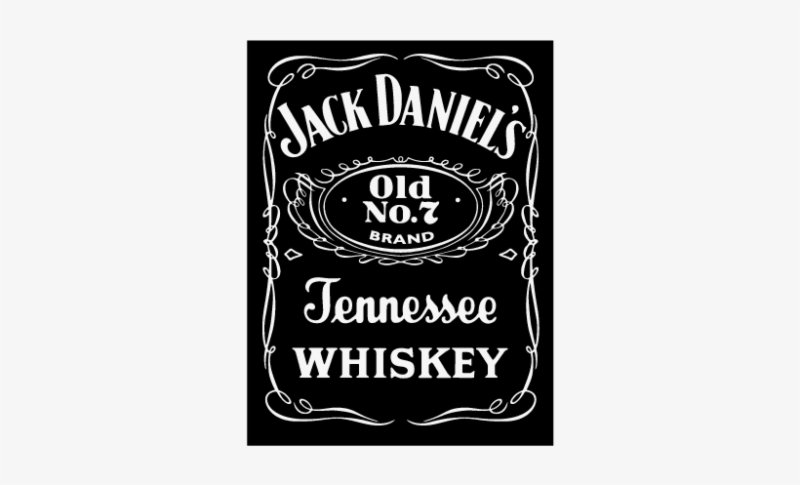 Этикетка виски Джек Дэниэлс для печати