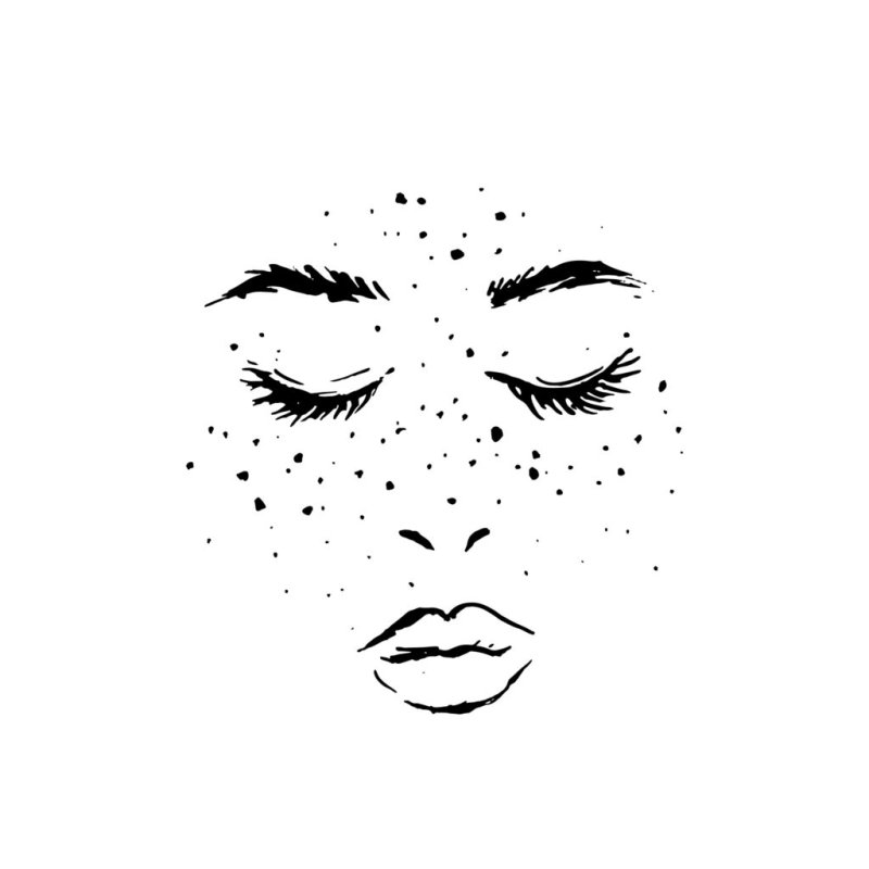 Трафарет для веснушек