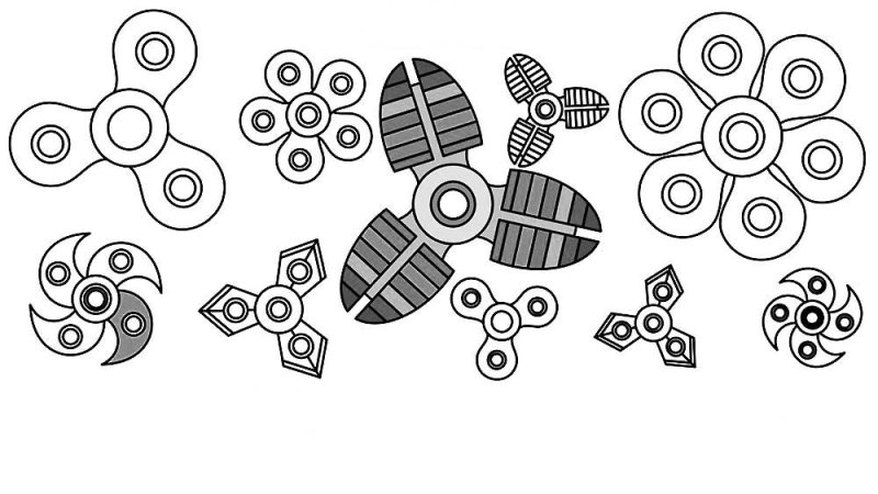 Спиннер раскраска для детей